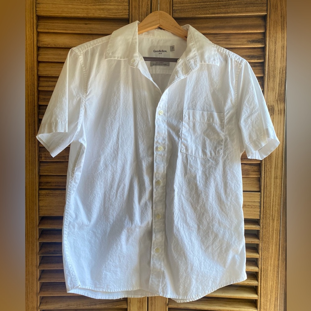 Goodfellow Men's White Button Down Shirt